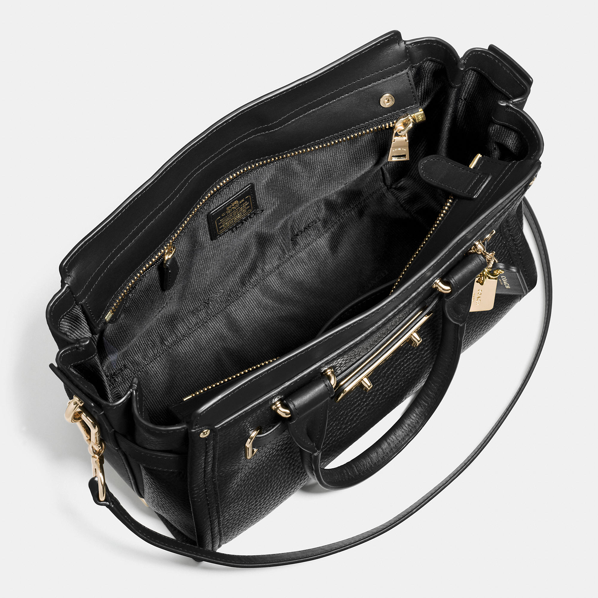 Coach Swagger 27 In Pebble Leather On Sale